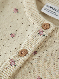 NAME IT Strik Cardigan Hide Almond Milk